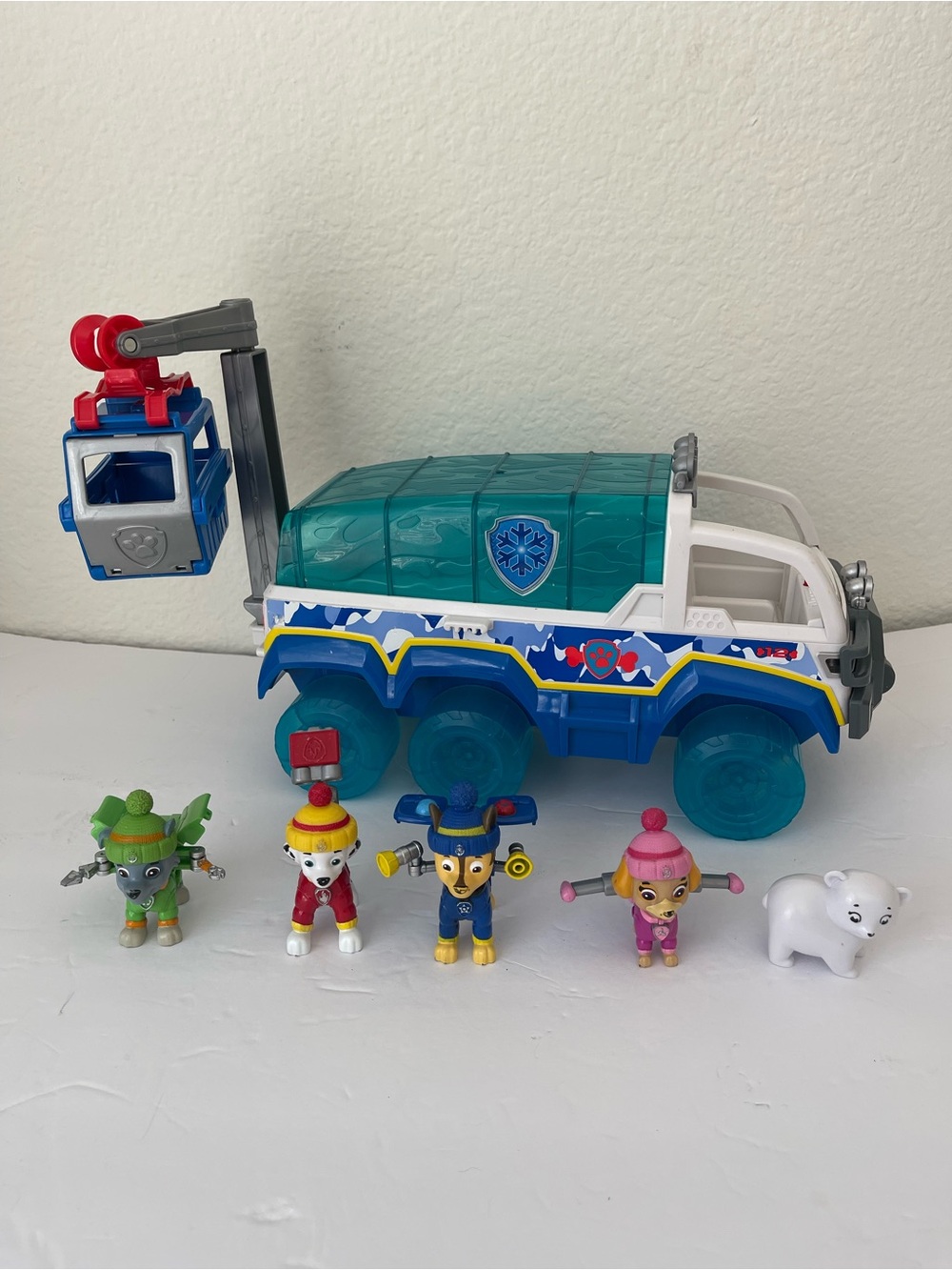 Paw Patrol Artic Terrain Vehicle, Marshall, Chase, Skye and Rocky
